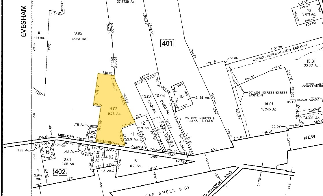 200 Miller Rd, Medford, NJ à vendre Plan cadastral– Image 1 sur 2
