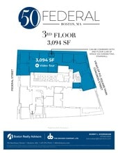 50 Federal St, Boston, MA à louer Plan d’étage– Image 1 sur 1