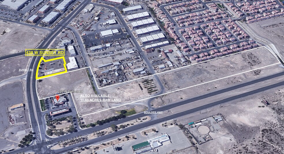 438 W Sunset Rd, Henderson, NV à vendre - Aérien – Image 3 sur 13