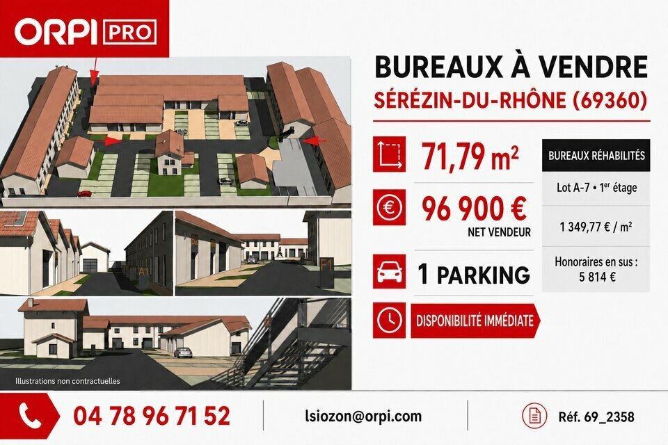 Bureau dans Serezin Du Rhone à vendre Photo de l’immeuble– Image 1 sur 7