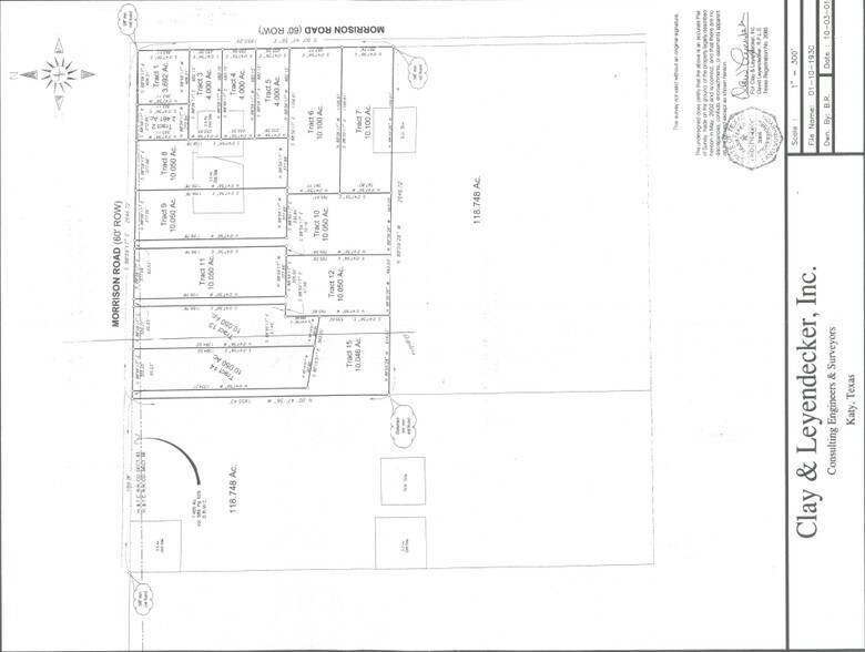 Morrison, Brookshire, TX à vendre - Plan cadastral – Image 3 sur 4