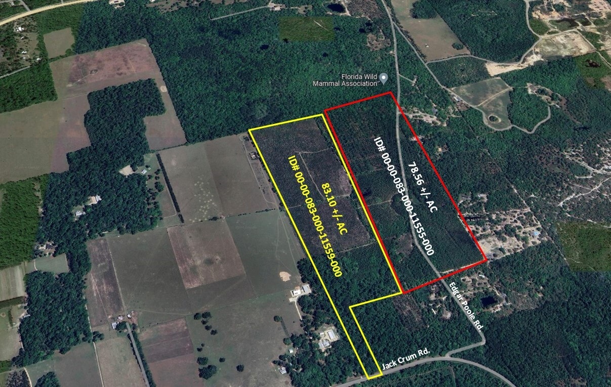 Edgar Poole Road, Crawfordville, FL à vendre Aérien– Image 1 sur 2
