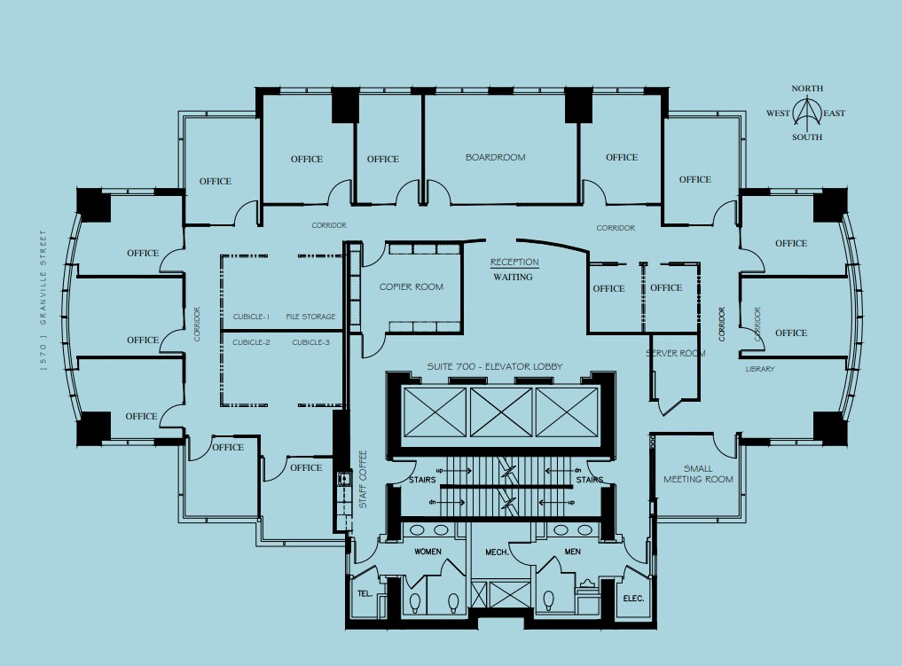 570 Granville St, Vancouver, BC à louer Plan d’étage– Image 1 sur 1