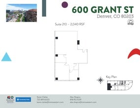 600 Grant St, Denver, CO à louer Plan de site– Image 2 sur 2