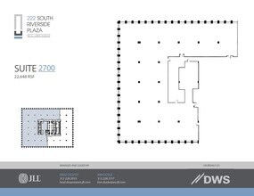 222 S Riverside Plz, Chicago, IL à louer Plan d’étage– Image 1 sur 1