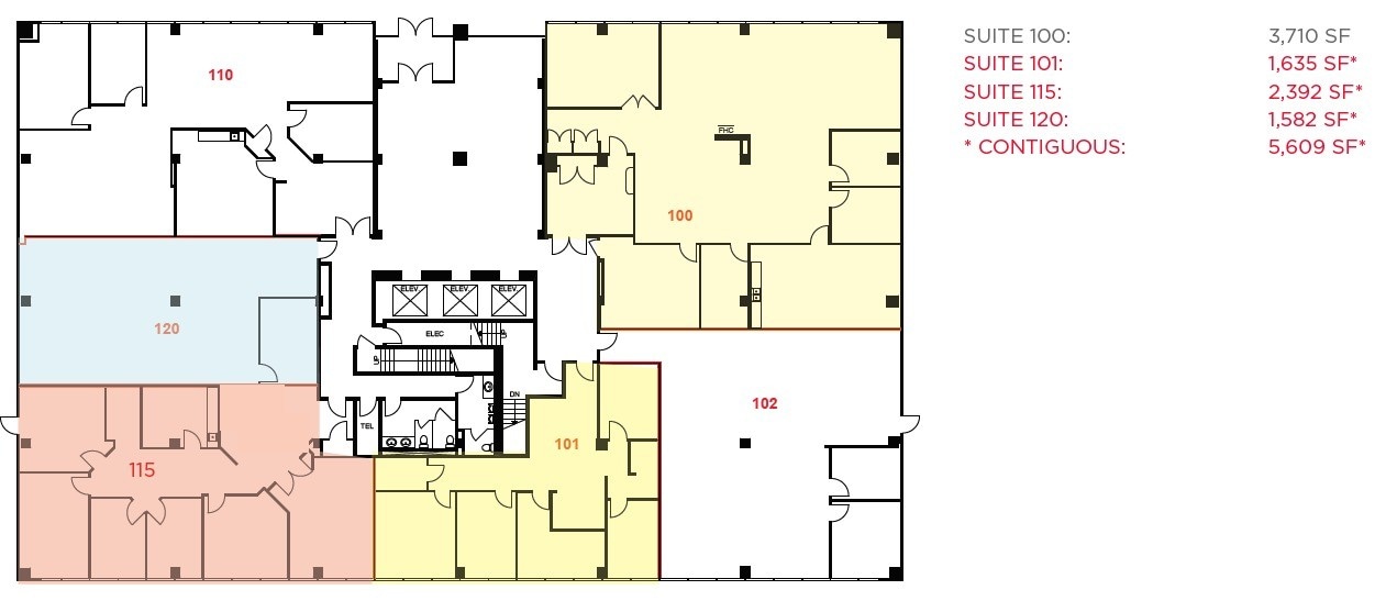 21 Four Seasons Pl, Toronto, ON à louer Plan d’étage– Image 1 sur 1