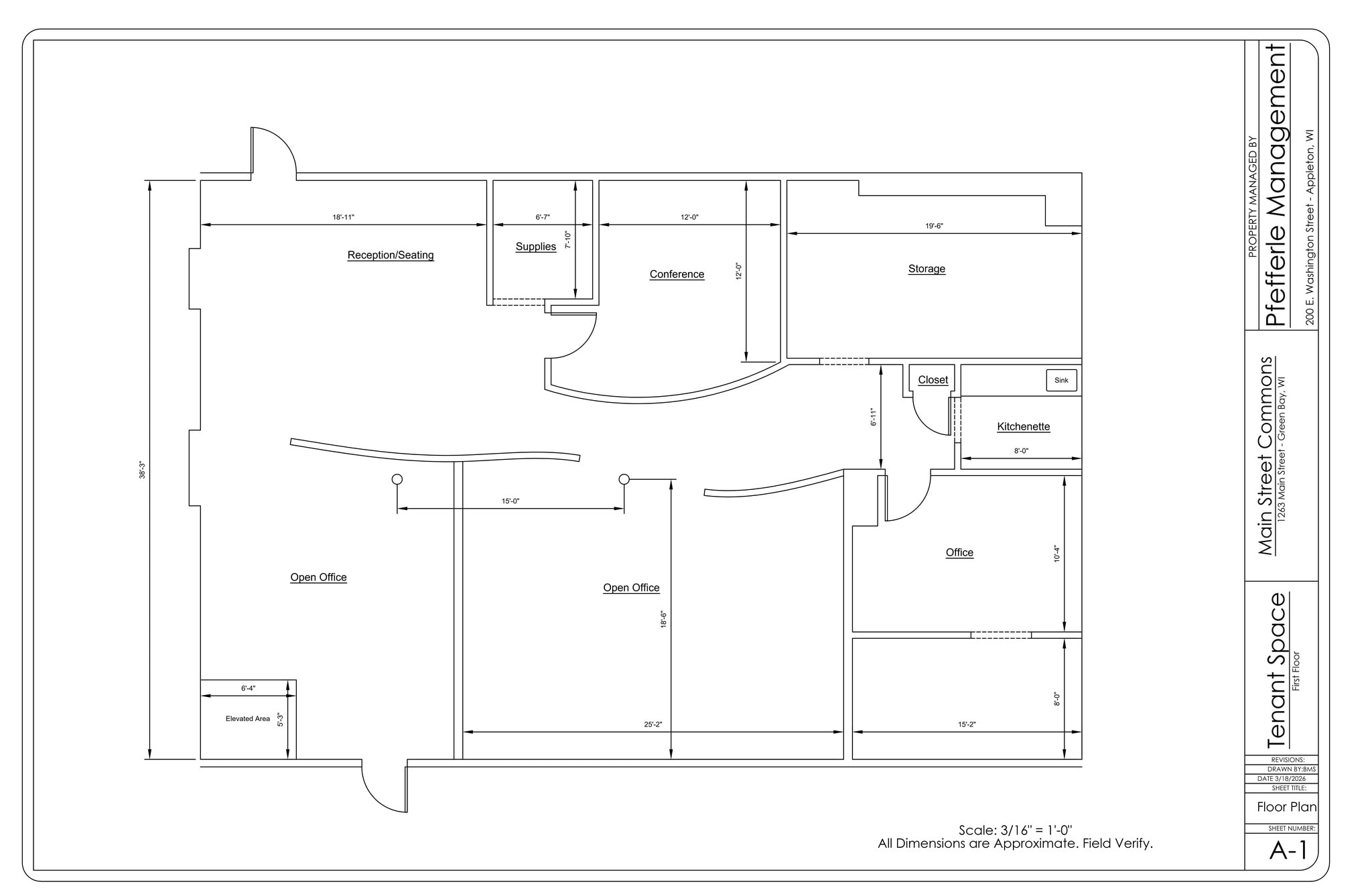 1263 Main St, Green Bay, WI à louer Plan de site– Image 1 sur 27