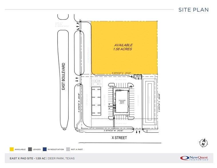 East Blvd, Deer Park, TX à vendre - Plan de site – Image 3 sur 3