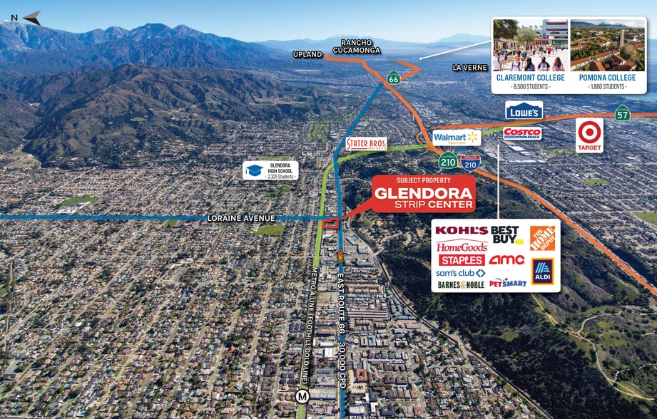 Glendora Strip Center portefeuille de 4 biens à vendre sur LoopNet.fr - Photo de l’immeuble – Image 3 sur 4