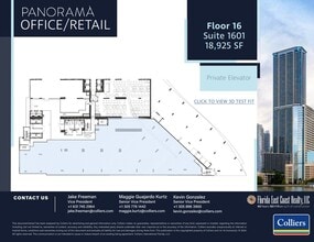 1100 Brickell Bay Dr, Miami, FL à louer Plan d’étage– Image 2 sur 6