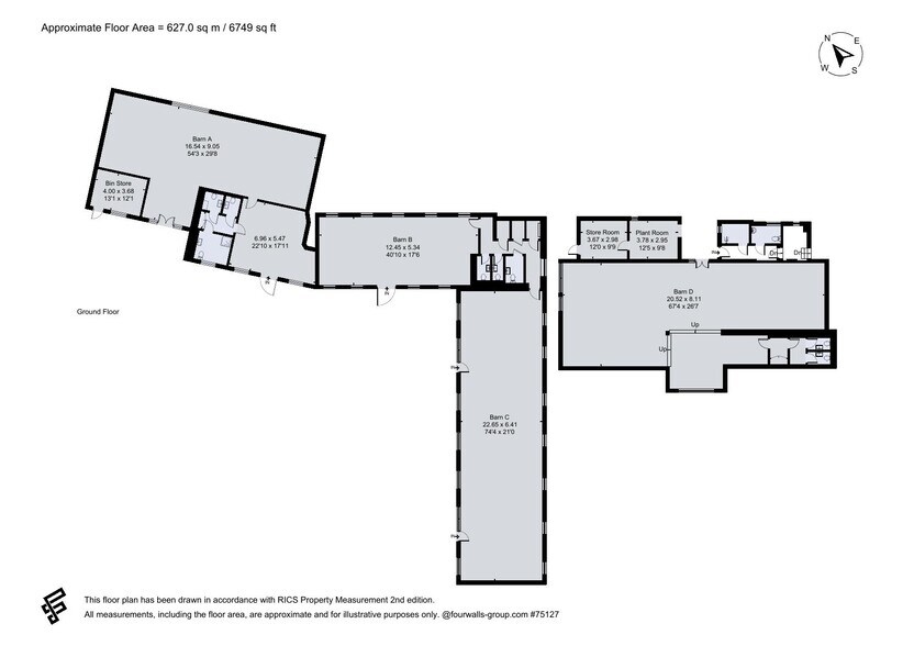 Manor Farm Barns, Hughenden Manor Estate, High Wycombe à louer - Plan d’étage – Image 2 sur 24