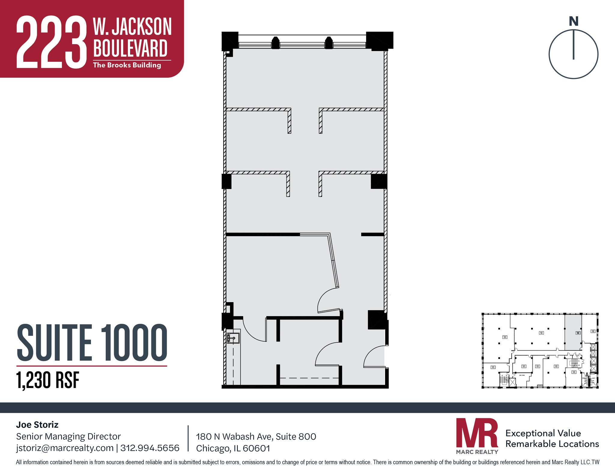 223 W Jackson Blvd, Chicago, IL à louer Plan d’étage– Image 1 sur 1
