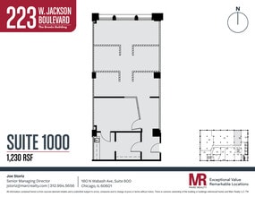 223 W Jackson Blvd, Chicago, IL à louer Plan d’étage– Image 1 sur 1
