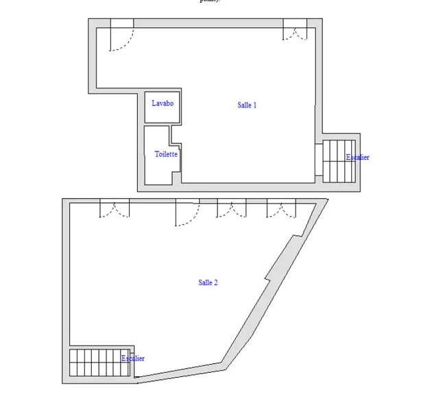 Local commercial dans Paris à louer - Plan d’étage – Image 1 sur 9