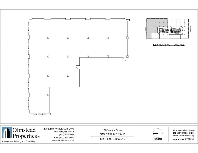 180 Varick St, New York, NY à louer Plan d’étage– Image 1 sur 1