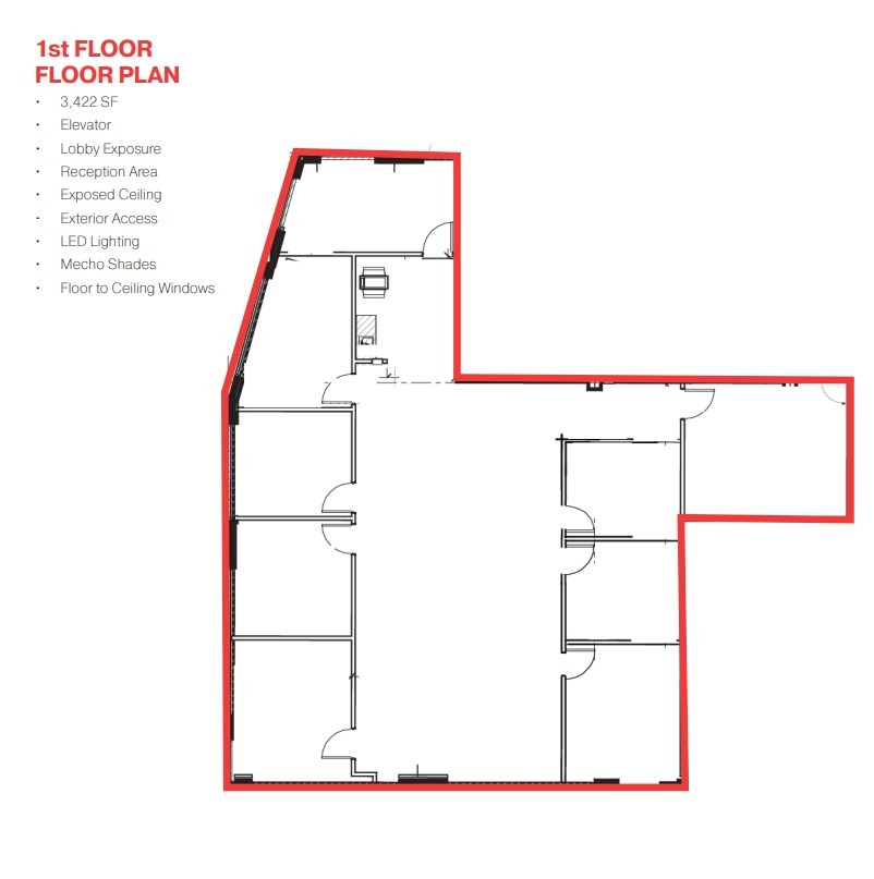 190 TC Jester Blvd, Houston, TX à louer Plan d’étage– Image 1 sur 1