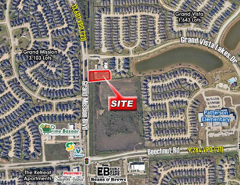 Grand Mission Blvd & Grand Vista Lakes Blvd, Richmond, TX à vendre - Photo principale – Image 1 sur 1