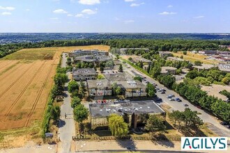 Saint-Aubin - Vue aérienne vue de carte