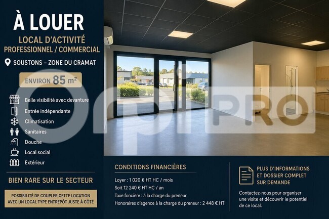 Plus de détails pour Local d'activités à louer