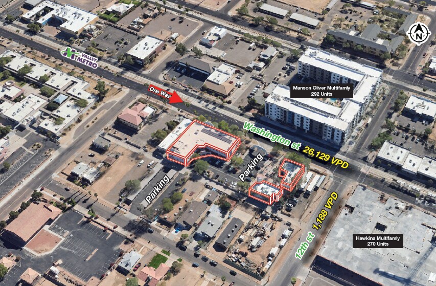 1206-1224 E Washington St, Phoenix, AZ à louer - Aérien – Image 2 sur 10