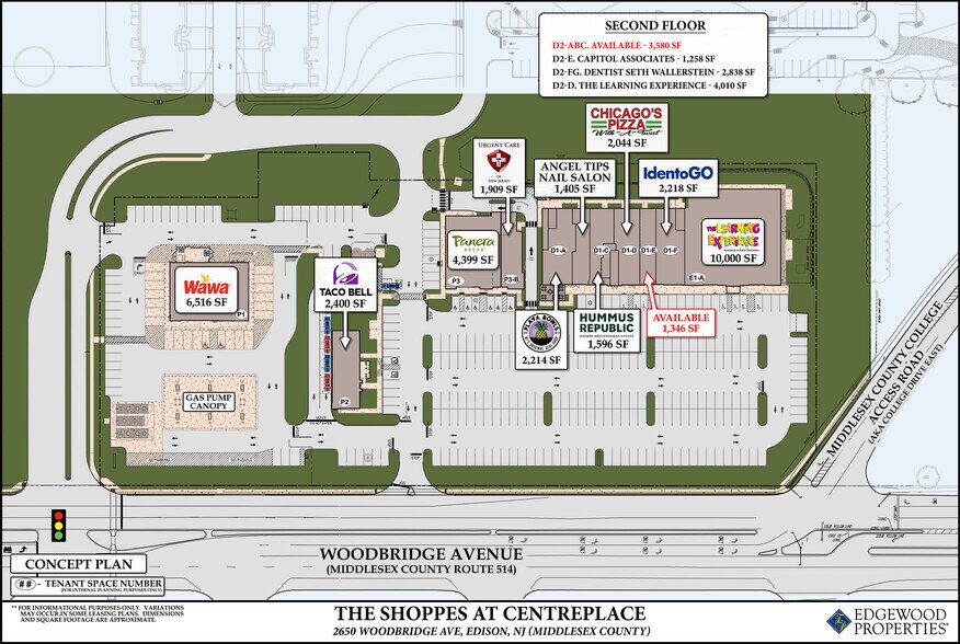 Woodbridge Ave & College Dr, Edison, NJ à louer - Plan de site – Image 2 sur 6