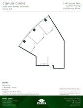 2601-2603 Main St, Irvine, CA à louer Plan d’étage– Image 1 sur 1