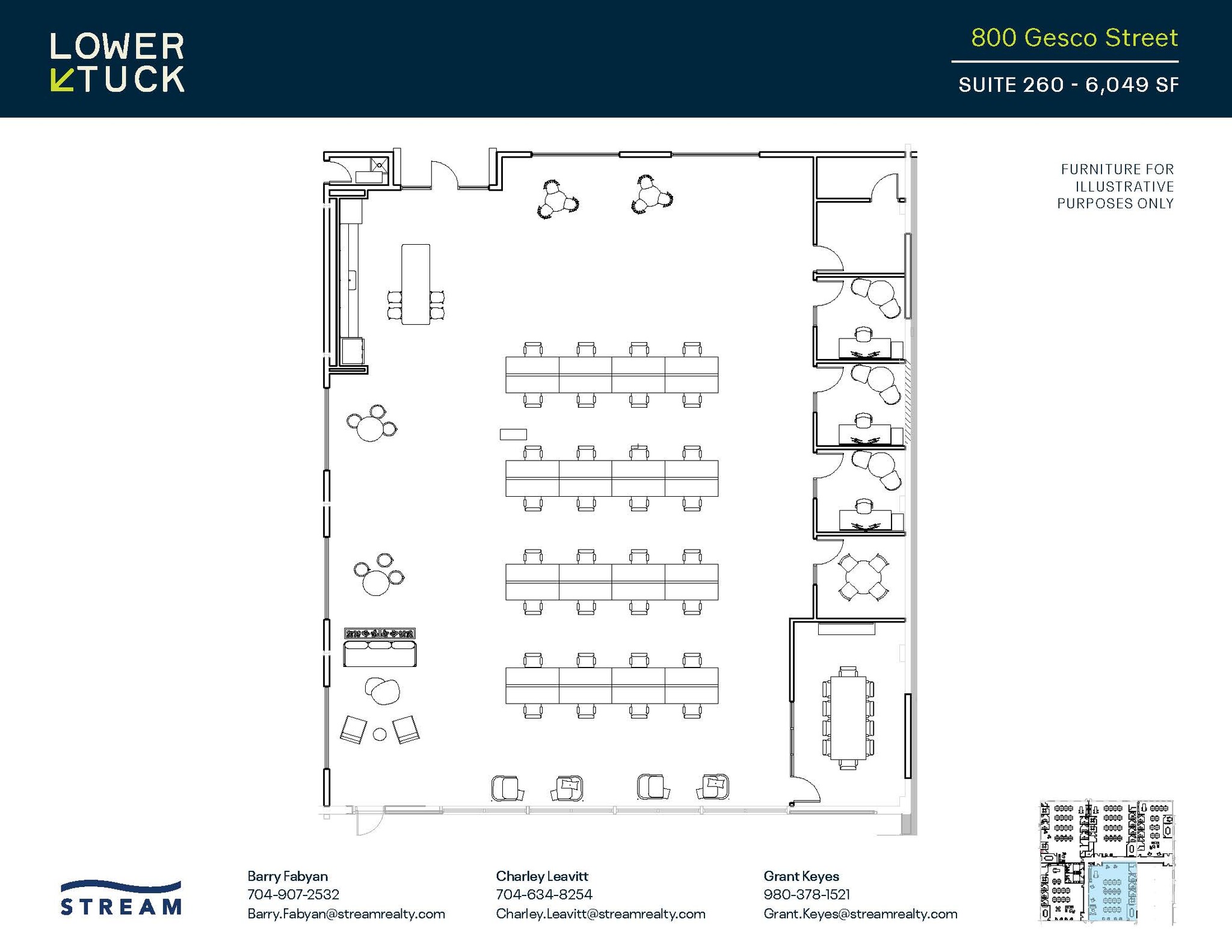 800 Gesco St, Charlotte, NC à louer Plan d’étage– Image 1 sur 1
