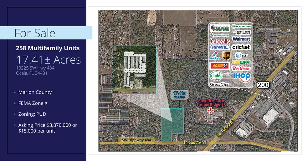 10225 SW Hwy 484, Ocala, FL à vendre - Photo de l’immeuble – Image 2 sur 2