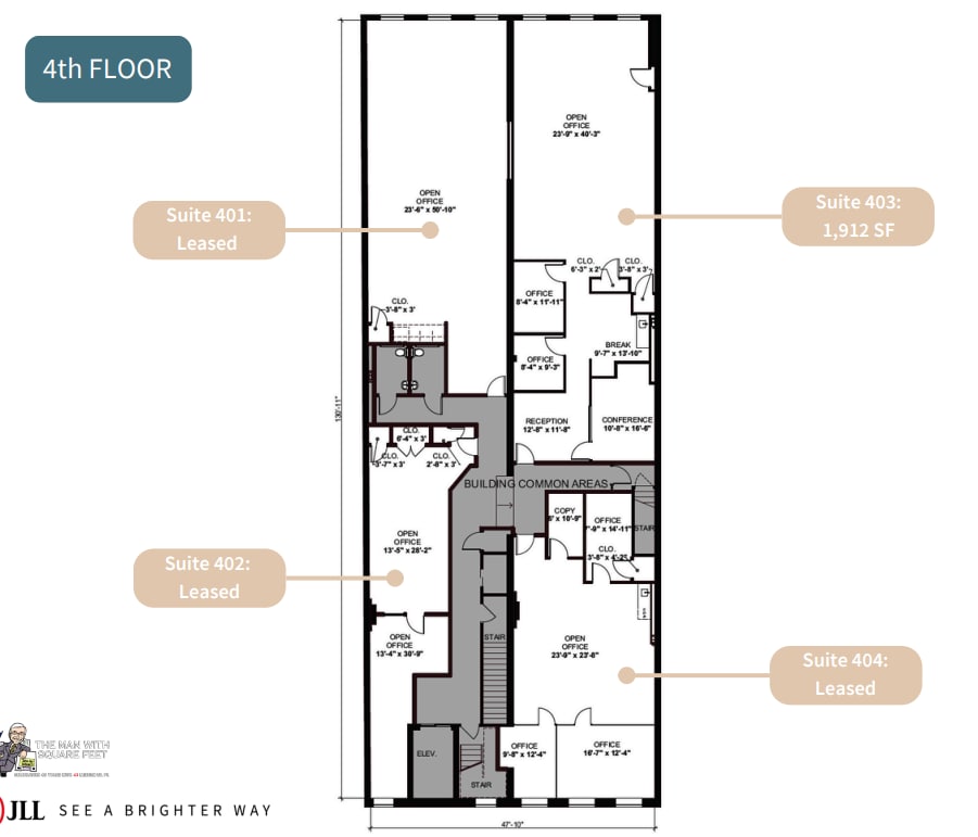 23 W Broad St, Richmond, VA à louer Plan d’étage– Image 1 sur 1
