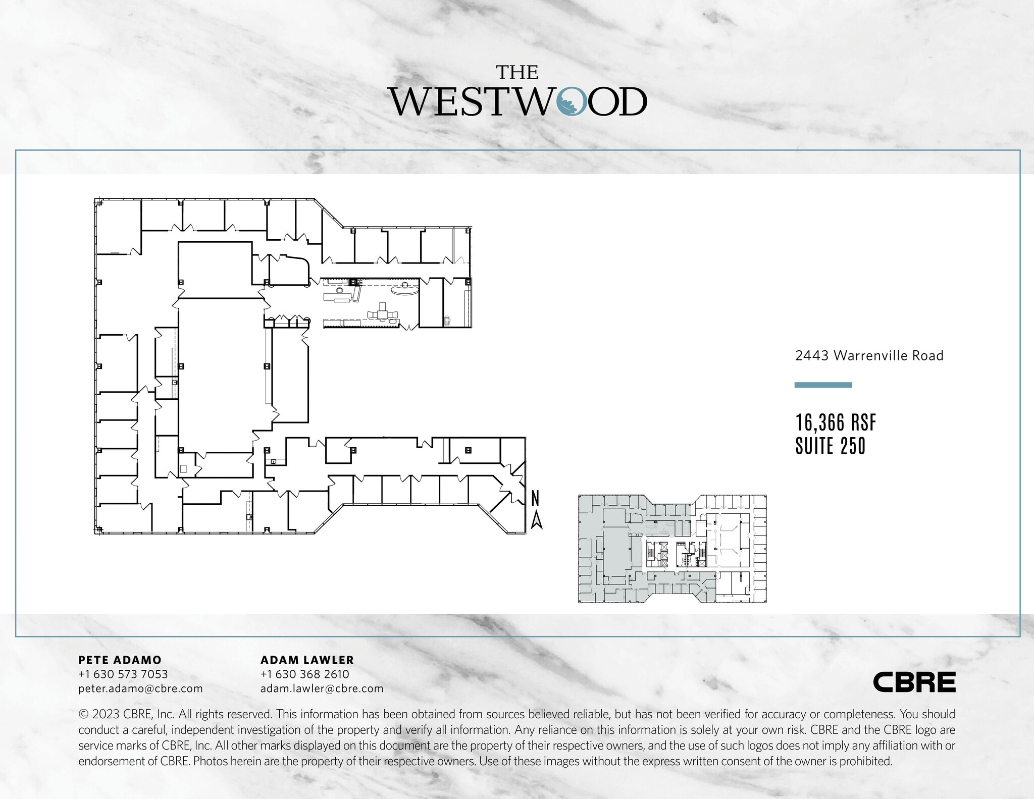 2443 Warrenville Rd, Lisle, IL à louer Plan d’étage– Image 1 sur 1