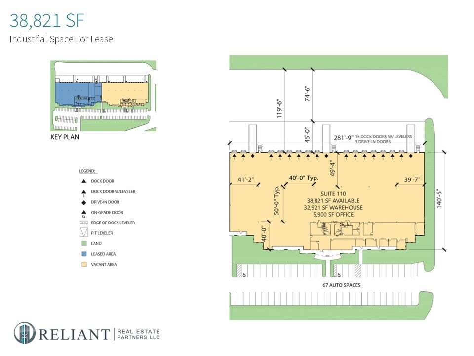 560 Atlanta S Pky, College Park, GA à louer Plan d’étage– Image 1 sur 1