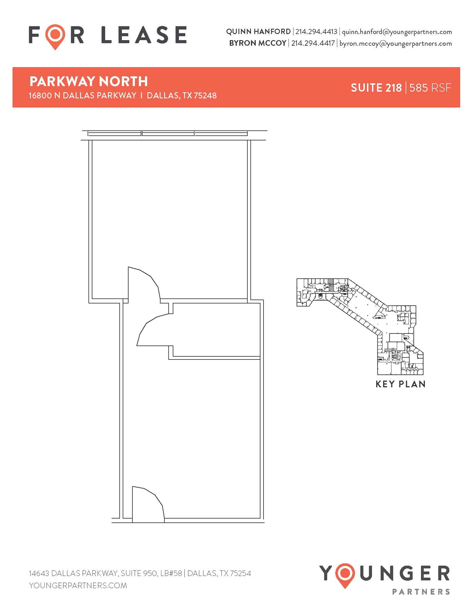 16800 N Dallas Pky, Dallas, TX à louer Plan d’étage– Image 1 sur 1