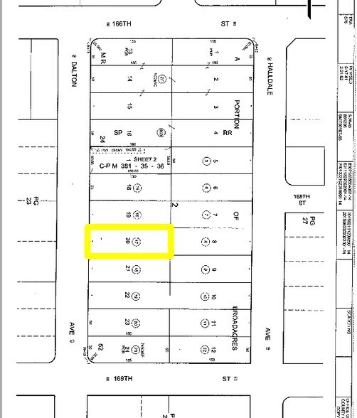 16720 S Dalton Ave, Gardena, CA à vendre - Plan cadastral – Image 3 sur 13