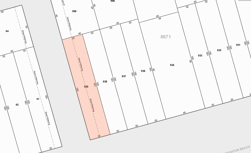 239 Brighton Beach Ave, Brooklyn, NY à louer - Plan cadastral – Image 2 sur 2