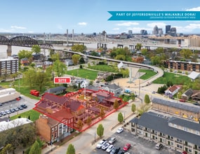 125 W Chestnut St, Jeffersonville, IN - VUE AÉRIENNE  vue de carte
