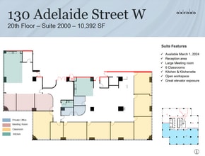 130 Adelaide St W, Toronto, ON à louer Plan d’étage– Image 1 sur 1