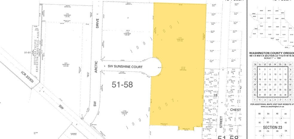 9640 SW Sunshine Ct, Beaverton, OR à louer - Plan cadastral – Image 2 sur 5