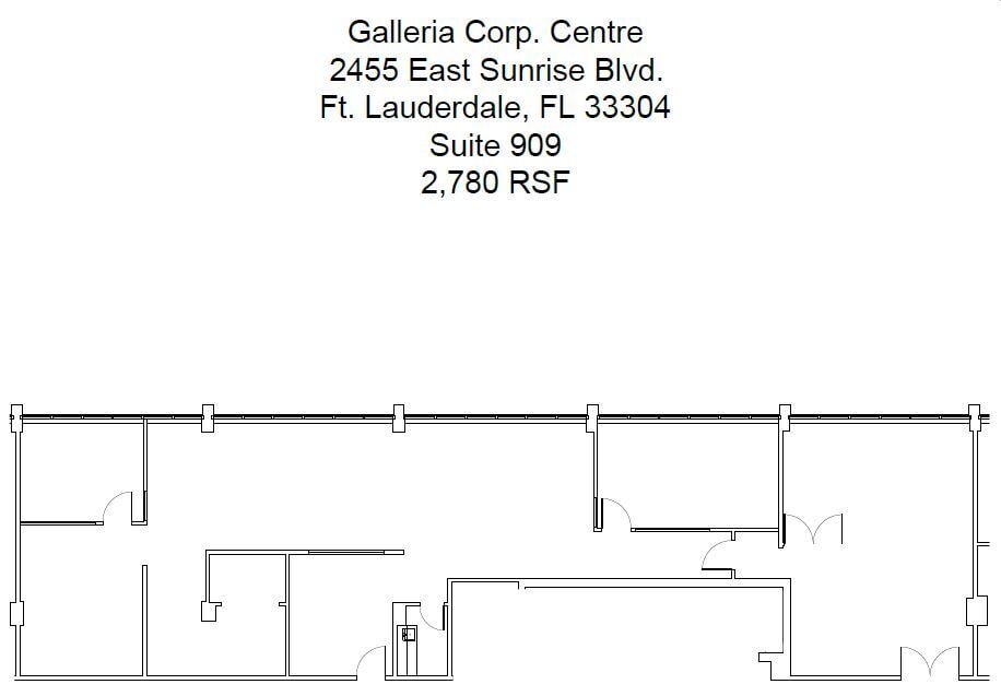 2455 E Sunrise Blvd, Fort Lauderdale, FL 33304 - Lot 909 -  - Plan d’étage - Image 1 of 15