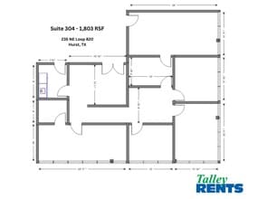 235 NE Loop 820, Hurst, TX à louer Plan d’étage– Image 1 sur 24