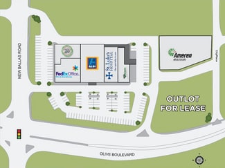 Plus de détails pour 11665 Olive Blvd, Creve Coeur, MO - Terrain à louer