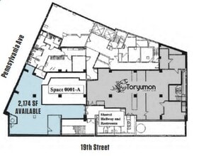 1901 Pennsylvania Ave NW, Washington, DC à louer Plan d’étage– Image 1 sur 1