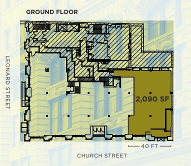 241 Church St, New York, NY à louer Plan d’étage– Image 1 sur 1