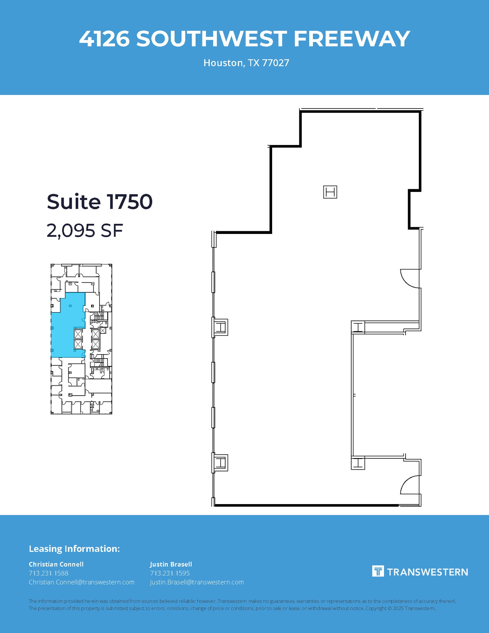 4126 Southwest Fwy, Houston, TX à louer Plan d’étage– Image 1 sur 1