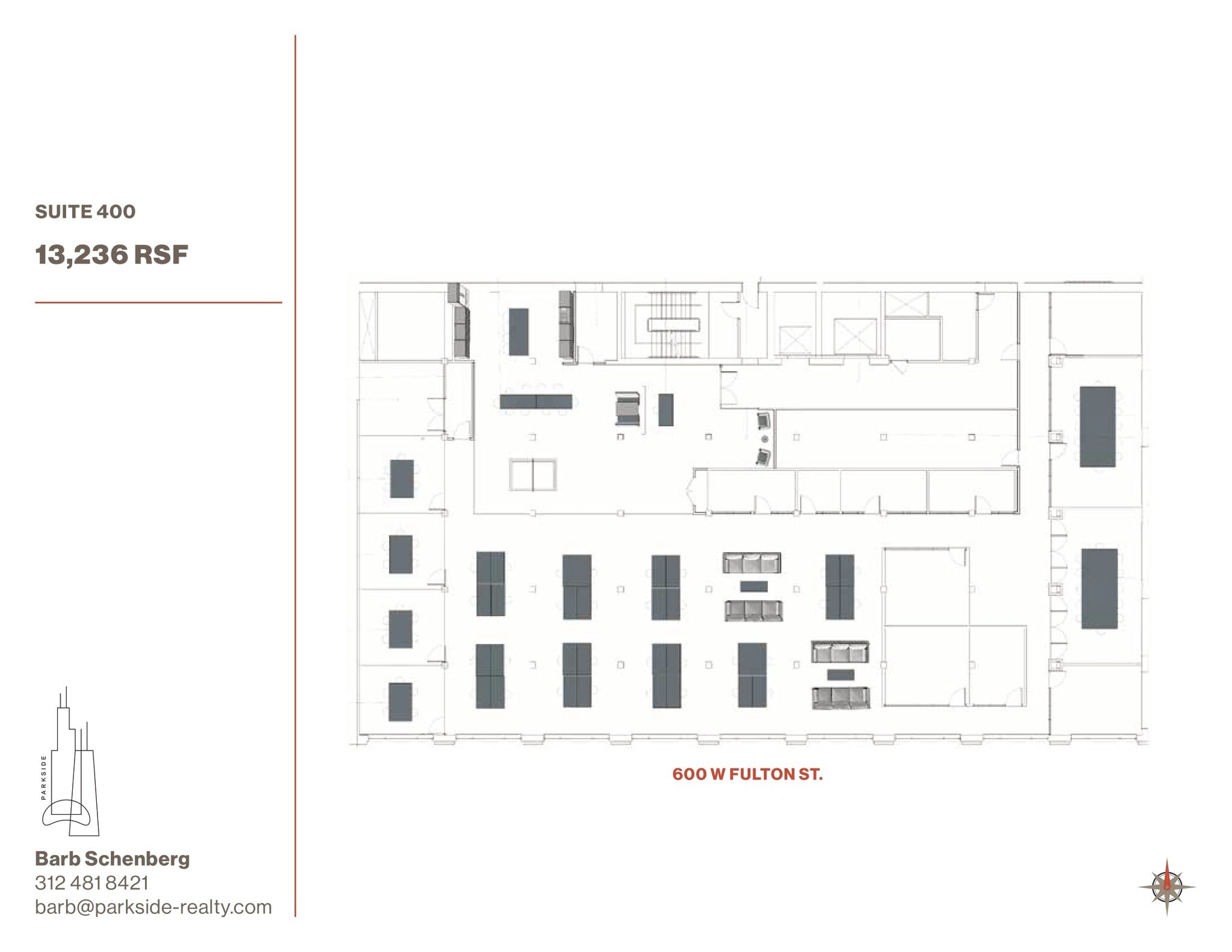 600 W Fulton St, Chicago, IL à louer Plan d’étage– Image 1 sur 5