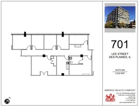 701 Lee St, Des Plaines, IL à louer Plan d’étage– Image 1 sur 10