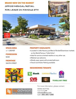Plus de détails pour 1101-1111 SW 8th St, Miami, FL - Local commercial à louer