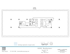 10205 Westheimer Rd, Houston, TX à louer Plan de site– Image 1 sur 2
