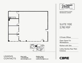 2625 Butterfield Rd, Oak Brook, IL à louer Plan d’étage– Image 1 sur 1
