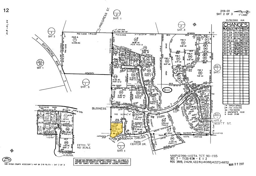1230 Avenida Chelsea, Vista, CA à louer - Plan cadastral – Image 2 sur 9