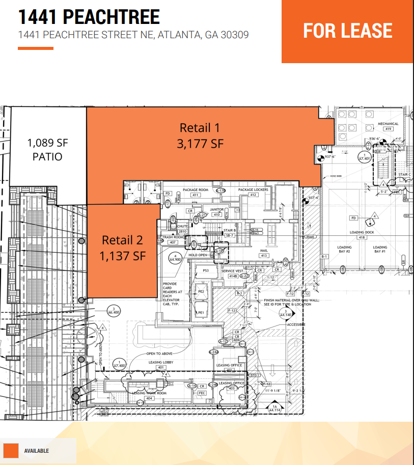 1441 Peachtree St, Atlanta, GA à louer Plan d’étage– Image 1 sur 1